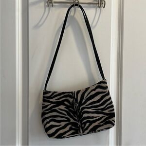 Zebra Print Shoulder Bag